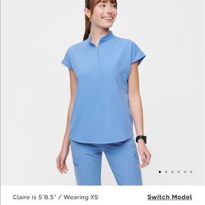 Figs XS Rafaela Top Ceil Blue